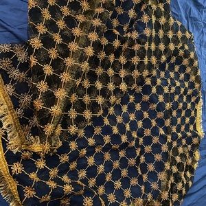 Beautiful Navy Blue long scarf